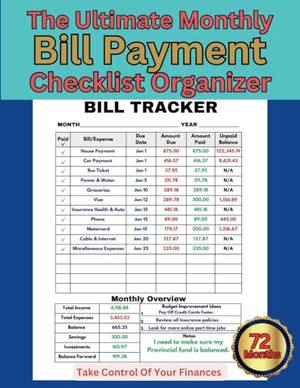 Honest review of The Ultimate Monthly Bill Payment Checklist Organizer