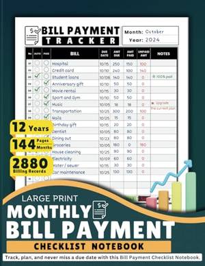 Honest review of Monthly Bill Payment Tracker Notebook Large Print